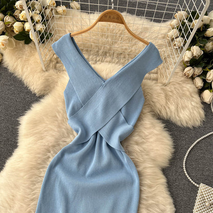 Sexy kurzes Strickkleid RF0046