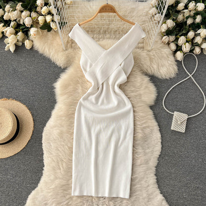 Sexy kurzes Strickkleid RF0046