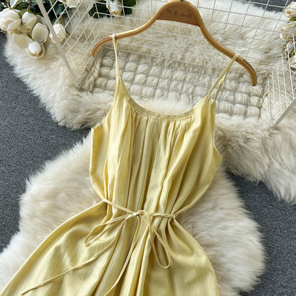 Yellow A-line Short Dress Fashion Dress RF0040