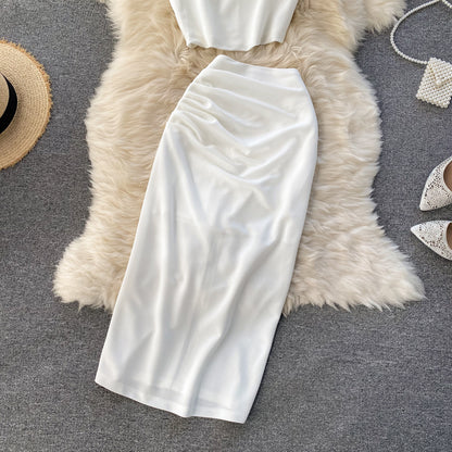 Simple Two Pieces Dress Summer Dress RF0038