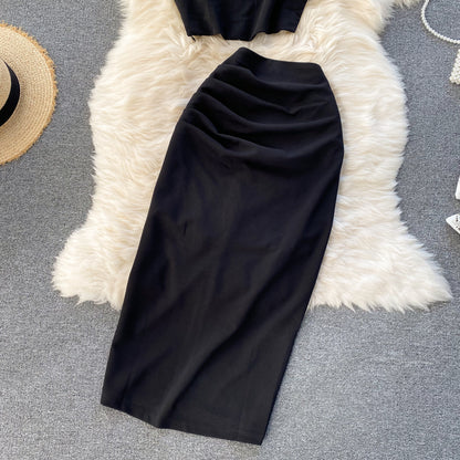 Simple Two Pieces Dress Summer Dress RF0038