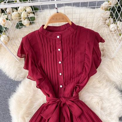 Elegant Chiffon A-line Dress Fashion Dress RF0032