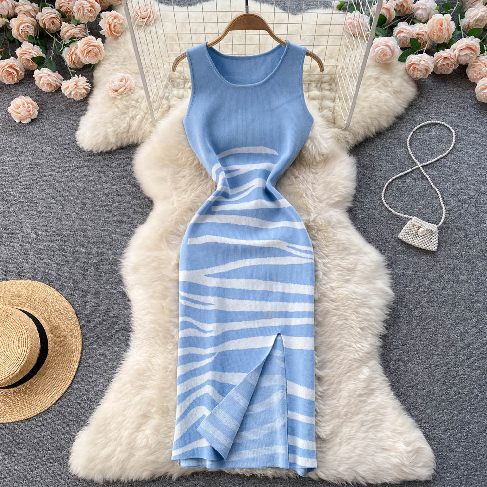 Sexy Sleeveless Knitted Dress Fashion Dress RF0031