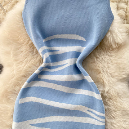 Sexy Sleeveless Knitted Dress Fashion Dress RF0031