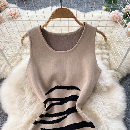 Sexy Sleeveless Knitted Dress Fashion Dress RF0031