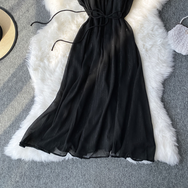 Black White Tulle Short Dress Fashion Dress RF0028