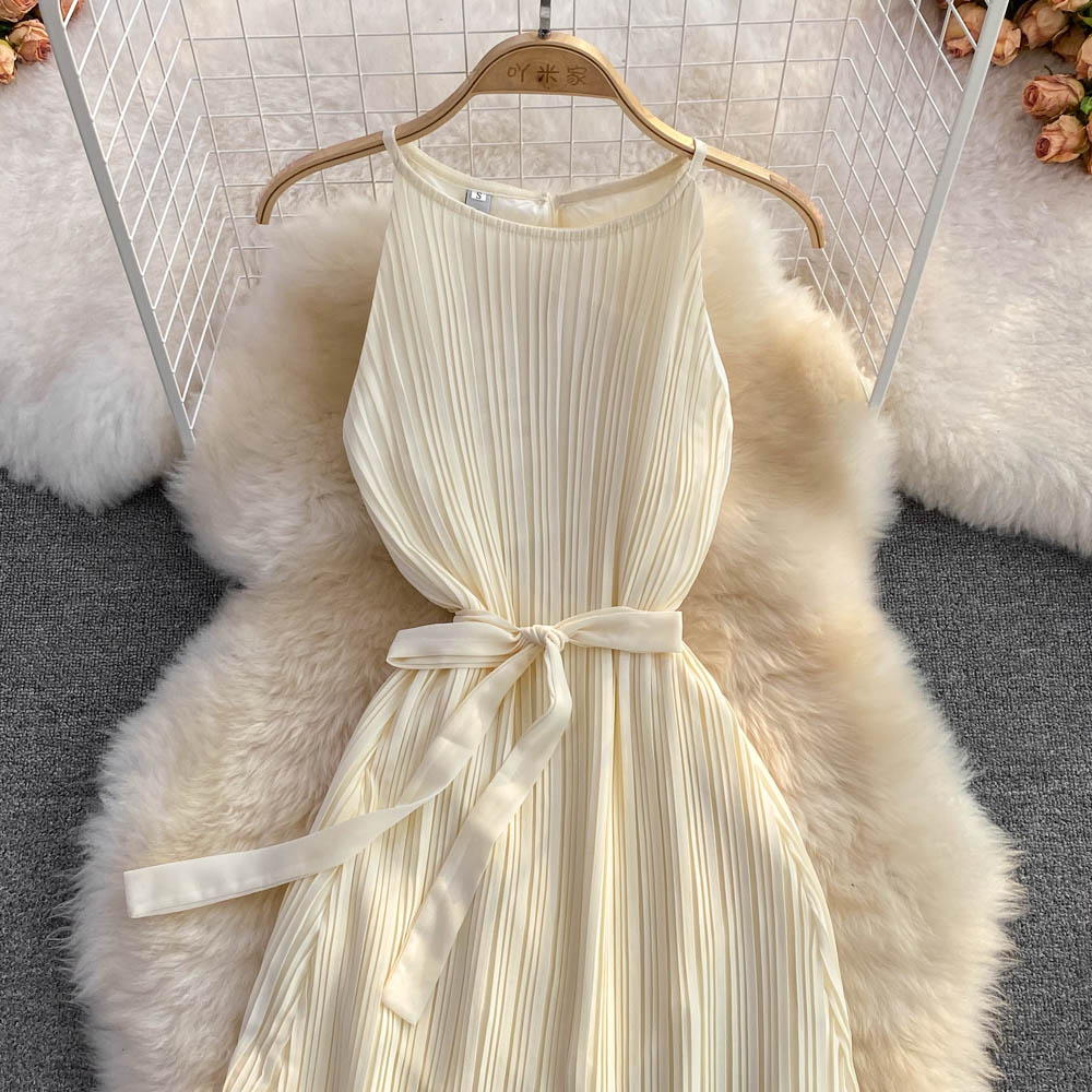 Champagne Chiffon A-line Dress Fashion Dress RF0026