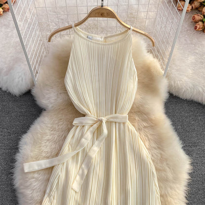 Champagne Chiffon A-line Dress Fashion Dress RF0026