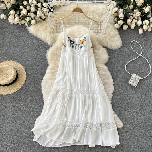 White Lace A-line Dress Fashion Dress RF0025