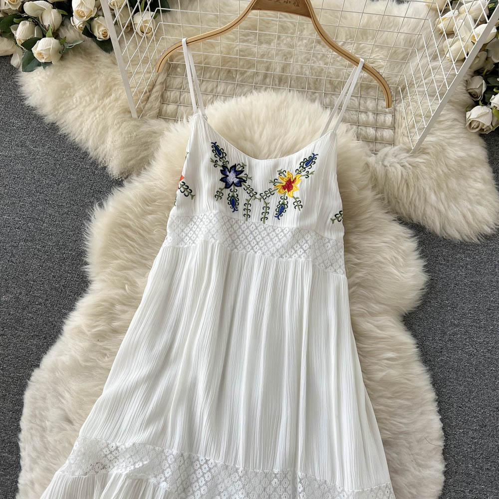 White Lace A-line Dress Fashion Dress RF0025
