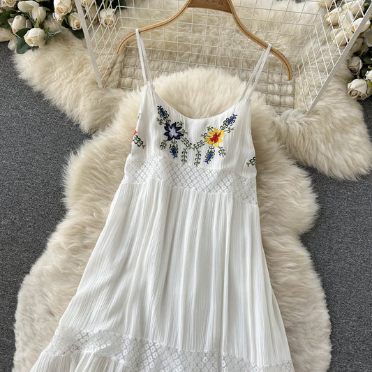 White Lace A-line Dress Fashion Dress RF0025