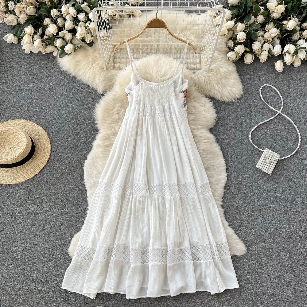 White Lace A-line Dress Fashion Dress RF0025
