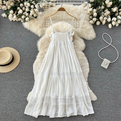 White Lace A-line Dress Fashion Dress RF0025