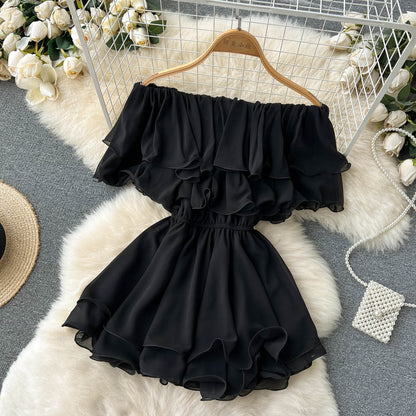 Lovely Chiffon A-line Off The Shoulder Dresses, Fashion Girl Dresses RF0020