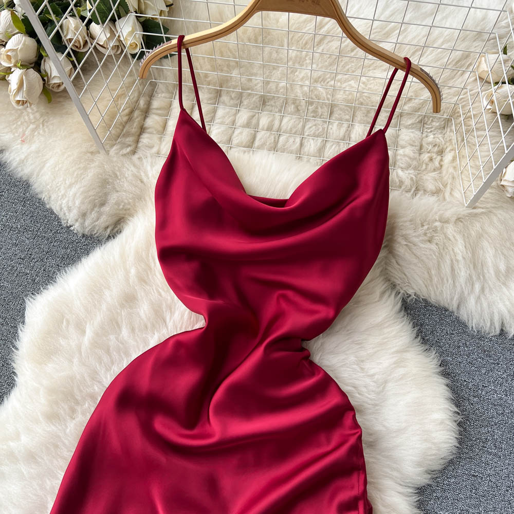 Simple Satin Dresses, Fashion Dress RF0010