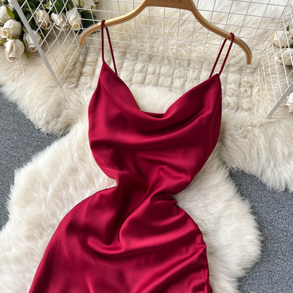 Simple Satin Dresses, Fashion Dress RF0010