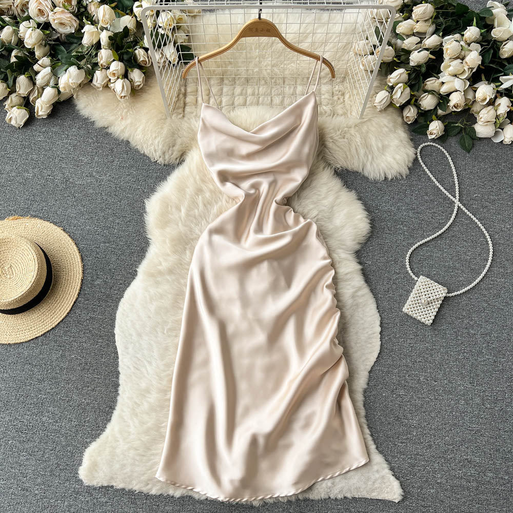 Simple Satin Dresses, Fashion Dress RF0010