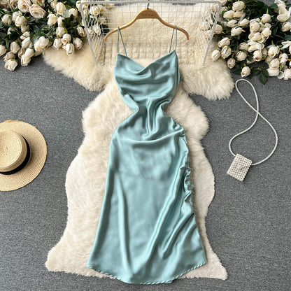 Simple Satin Dresses, Fashion Dress RF0010
