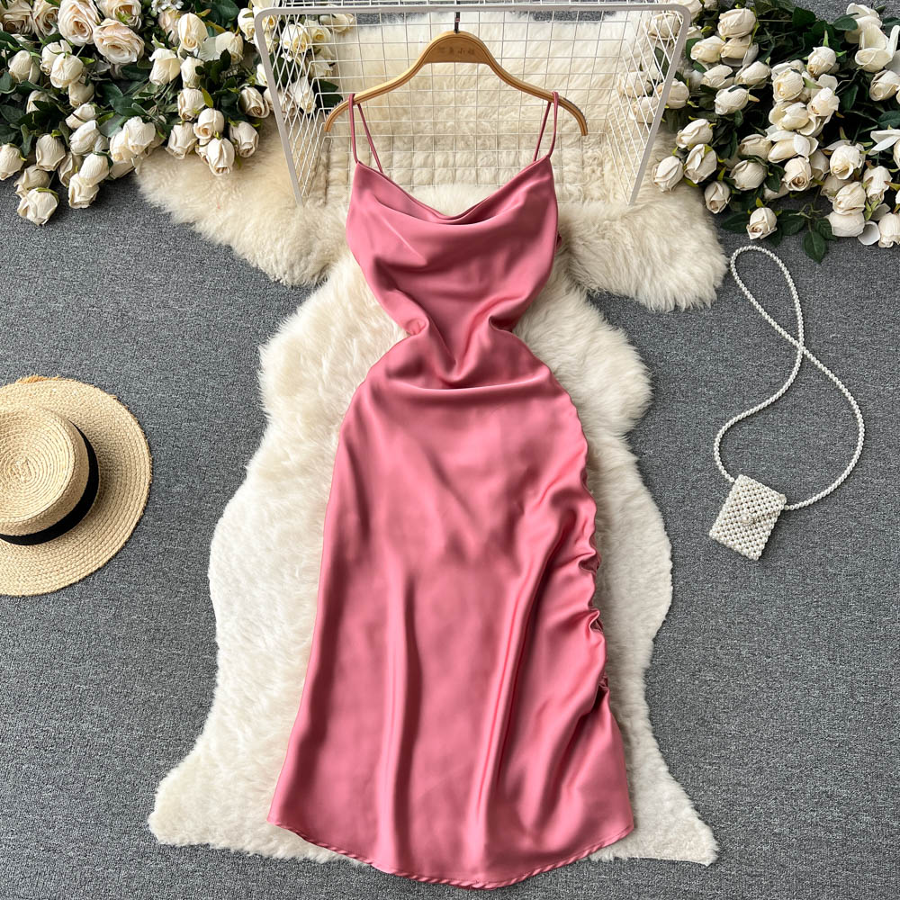 Simple Satin Dresses, Fashion Dress RF0010