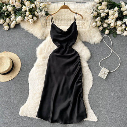 Simple Satin Dresses, Fashion Dress RF0010
