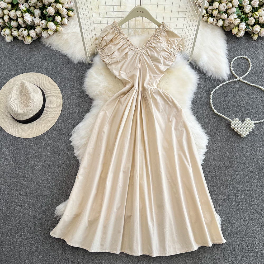 Cute V-neck Dress, Fashion Dress RF0007