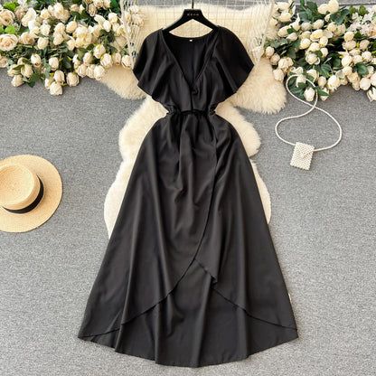 Cute V-neck Dress, A-line Fashion Dress RF0006