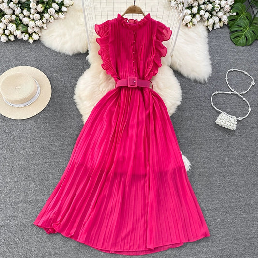 A-line Chiffon Long Fashion Dress RF0003
