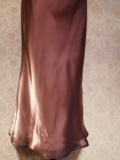 Vintage Prom Dresses 70s Mermaid Square Neck With Cape Sleeveless Tea Length Evening Formal Outfits RB4290